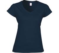 Gildan Damen Softstyle V-Neck T-Shirt 64V00L navy S