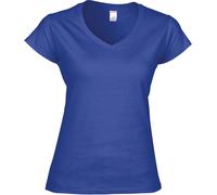 Gildan Damen Softstyle V-Neck T-Shirt 64V00L royal S