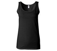 Gildan Damen-Tanktop, weich, Größe S, Schwarz, Schwarz, S