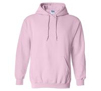 Gildan Erwachsene 50/50 Kapuzenpullover Uni 18500 Gr. M, Hellrosa.