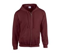 Gildan - Heavy Blend™ Adult Full Zip Hooded Sweatshirt Maroon - Gr. - M