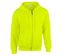 Gildan - Heavy Blend™ Adult Full Zip Hooded Sweatshirt Safety Green - Gr. - L