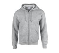 Gildan - Heavy Blend™ Adult Full Zip Hooded Sweatshirt Sport Grey (Heather) - Gr. - 4XL