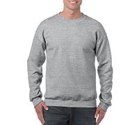 Gildan Heavy Blend? Erwachsenen-Sweatshirt, Rundhalsausschnitt, Sport, Grau, XXL