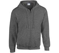 Gildan Heavy Blend Kapuzenjacke (2XL) (Dunkelgrau)