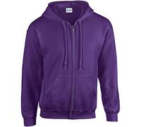 Gildan Heavy Blend Kapuzenjacke (2XL) (Lila)