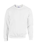 Gildan Heavy Blend Sweatshirt Unisex - Rundhals Pullover aus Baumwoll-Mix, Größen M-5XL, viele Farben & HLKauf-Block (DE/NL/SE/PL, Alphanumerisch, L, Regular, Regular, Weiss & HLKauf-Block)