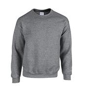 Gildan Heavy Blend Sweatshirt Unisex - Rundhals Pullover aus Baumwoll-Mix, Größen M-5XL, viele Farben & HLKauf-Block (DE/NL/SE/PL, Alphanumerisch, XL, Regular, Regular, Graphit & HLKauf-Block)