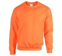 Gildan Heavy Blend Unisex Sweatshirt mit Rundhalsausschnitt (2XL) (Neonorange)