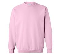 Gildan Herren Crewneck Sweatshirt Asymmetrisch 50/50 Pink (Light Pink) Gr. L
