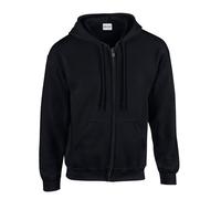 Gildan Herren Heavy Blend Classic Fit Adult Full Zip Hooded Sweatshirt Sweatjacke 18600 black M