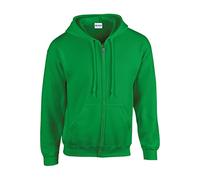 Gildan Heavy Blendâ Full Zip Hooded Sweatshirt Unisex Erwachsene, Irisches Grün, L