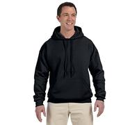 Gildan Heavyweight DryBlend Unisex Kapuzenpullover / Hoodie / Kapuzensweater L,Schwarz