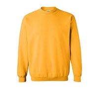 GILDAN Herren 50/50 Adult Crewneck Sweat Sweatshirt, Gold, M