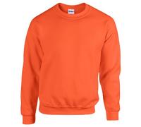 Gildan Herren 50/50 Adult Crewneck Sweat Sweatshirt, Orange, XXL