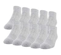 Gildan Herren Active Cotton Low Cut Socken 10 Paar, Grau meliert, Shoe Size: 6-12