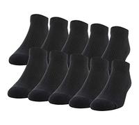 Gildan Herren Active Cotton Low Cut Socken 10 Paar, Schwarz, 6-12