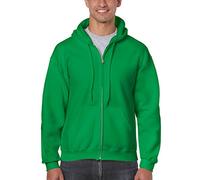 GILDAN Herren Kapuzenpullover Adult 50/50. Full Zip Hooded Sweat/18600, Einfarbig, Gr. XX-Large, Grün (Irish Green 167)