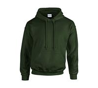 Gildan Herren Adult 50/50 Cotton/Poly. Hooded Sweat Sweatshirt, Gr. S, ForestGreen