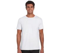 GILDAN Herren Adult Softstyle T-Shirt, Weiß (White), Large (Herstellergröße: L)