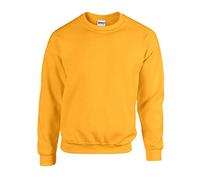 GILDAN Herren 50/50 Adult Crewneck Sweat Sweatshirt, Gold, L