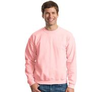 Gildan Herren Crewneck Sweatshirt Asymmetrisch 50/50 Pink (Light Pink) Gr. L
