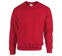 Gildan Herren asymmetrisches Sweatshirt – Gr. M – Red (Cherry Red)