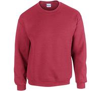 Gildan Herren 50/50 Adult Crewneck Sweat Sweatshirt, Rot (Antique Cherry Red), M