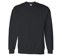 Gildan Herren 50/50 Adult Crewneck Sweat Sweatshirt, schwarz, M