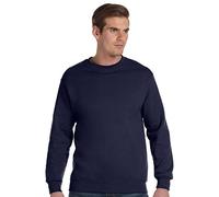Gildan Herren Asymmetrischer Sweatshirt Gr. S, blau (Marineblau)