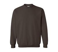Gildan Herren Crewneck-Sweatshirt 50/50 Braun (Dark Chocolate) S