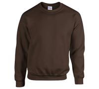 GILDAN Herren 50/50 Adult Crewneck Sweat Sweatshirt, Brown (Dark Chocolate), XL