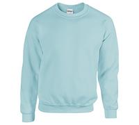 GILDAN Herren Asymmetrischer Sweatshirt Gr. XXL, Blau (Light Blue Light Blue)