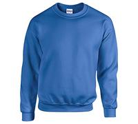 GILDAN Herren Asymmetrischer Sweatshirt Gr. XXXL, Blau (Königsblau)