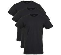 Gildan Herren Cotton Stretch T-shirts, Multipack Unterw sche, Black Soot (Crew 3er-pack), L EU