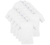 Gildan Herren Crew T-Shirts Style G1100 – Multipack Unterwäsche Weiß (12er Pack, Klein)
