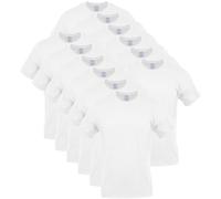 Gildan Herren Crew T-shirts, Multipack Unterw sche, Weiß (12er Pack), M EU