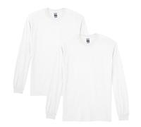Gildan Herren DryBlend Long Sleeve T-Shirt, Style G8400, 2-Pack Hemd, Weiss/opulenter Garten, XL (2er Pack)
