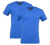 Gildan Herren Fitted Cotton T-Shirt, 2-Pack Hemd, Royal (2 Stück), Klein