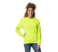 Gildan Herren Fleece Crewneck, Style G18000 Sweatshirt, Grün (Safety Green), Large