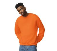 Gildan Herren Fleece Crewneck, Style G18000 Sweatshirt, Safety Orange, Small