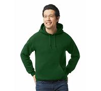 Gildan Herren Fleece Hooded Sweatshirt, Style G18500 Kapuzenpullover, waldgrün, S