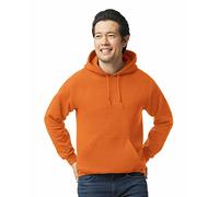 Gildan Herren Fleece Hoodie Sweatshirt, Style G18500, Multipack Hemd, Blickdicht, Safety Orange (1er-Pack), Large