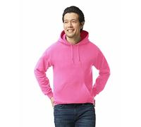Gildan Herren Fleece Hooded Sweatshirt, Style G18500 Kapuzenpullover, Safety Pink, M