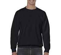 Gildan Herren G180 Sweatshirt, Blickdicht, Schwarz, XX-Large
