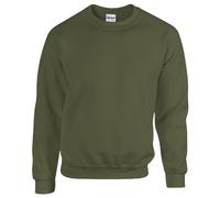 Gildan Herren Heavy Blend Sweatshirt mit Rundhalsausschnitt, Green (Military Green), XL