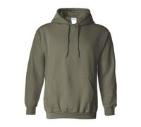 Gildan Herren Herren Fleece Kapuzen-Sweatshirt, Militär Efeu Grün, M