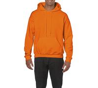 GILDAN Herren Adult 50/50 Cotton/Poly. Hooded Sweat /18500 Kapuzenpullover, Orange (Safety Orange 193), Large (Herstellergröße: L)