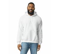 Gildan Herren Kapuzensweatshirt aus Fleece, Stil G18500 T-Shirt, Weiß, M