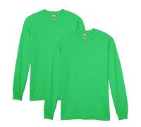 Gildan Herren Schwerer Baumwolle, langärmelig, Stil G5400, 2er-Pack T-Shirt, Grün-Irish Green, XL